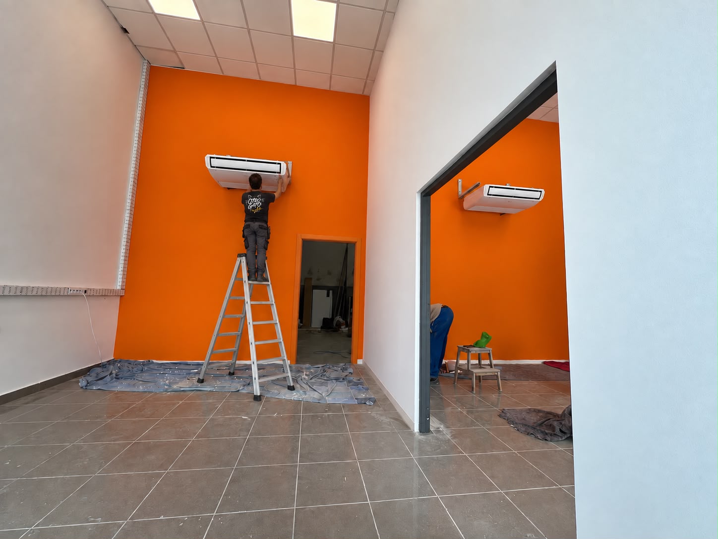 Equipos de techo en local comercial